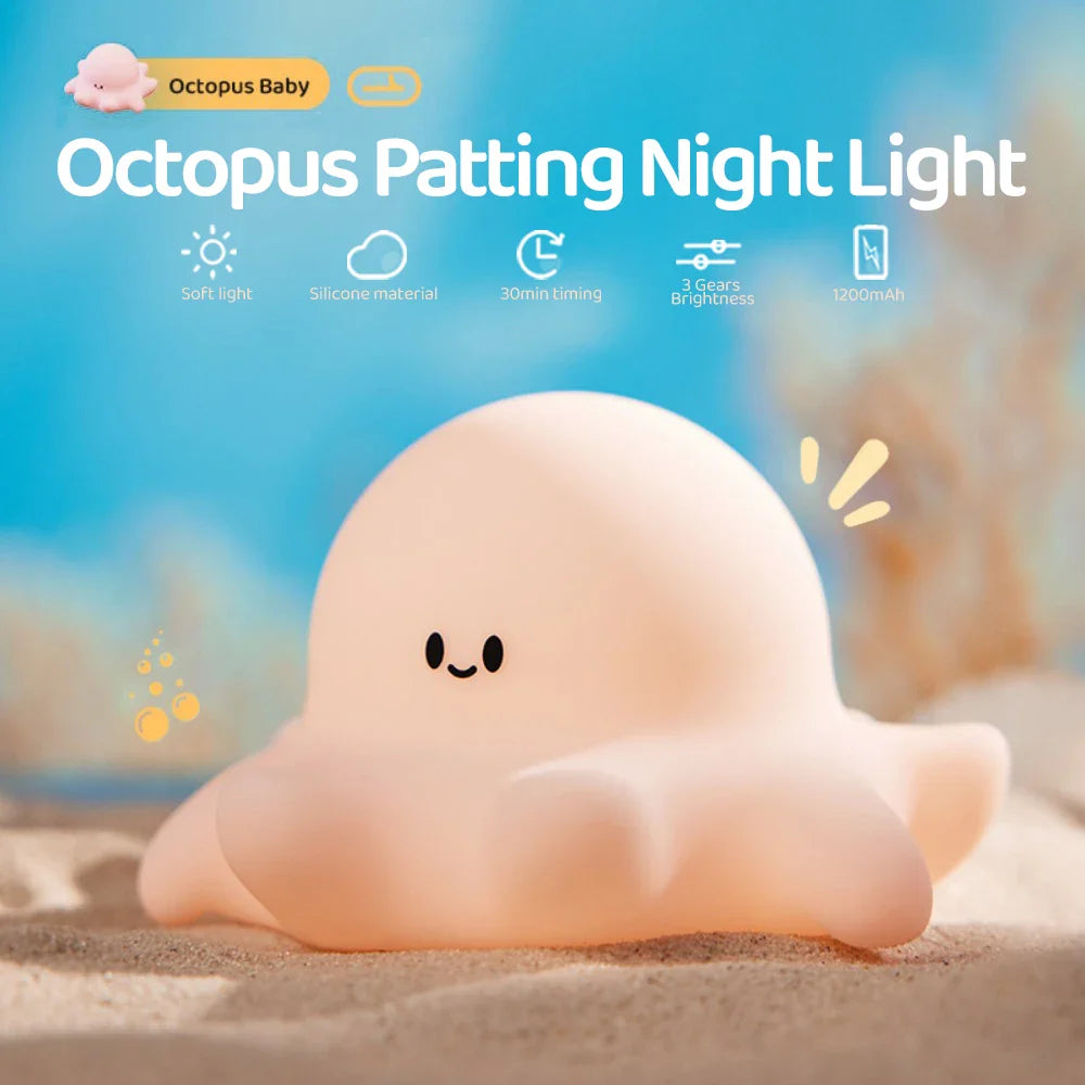 BowLift | LumiSoft LED Night Light | Soft Silicone | Extra Long Battery Life | USB Rechargeable