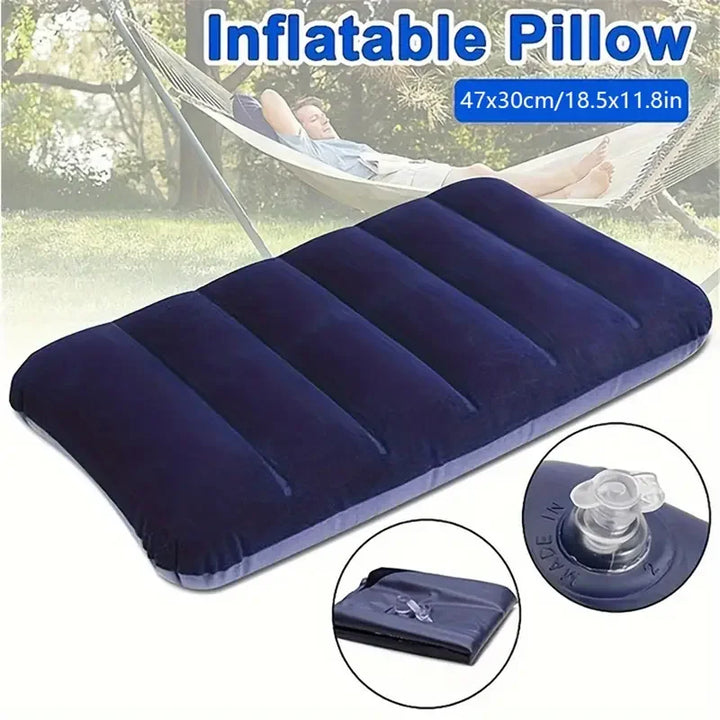 BowLift | Napvoy Inflatable Travel Pillow | Foldable & Lightweight | 47×30 cm Comfort | For Camping & Air Travel