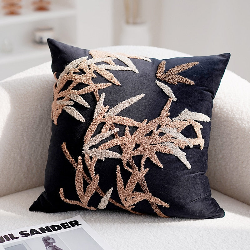 Embroidered Orchid Pillowcase