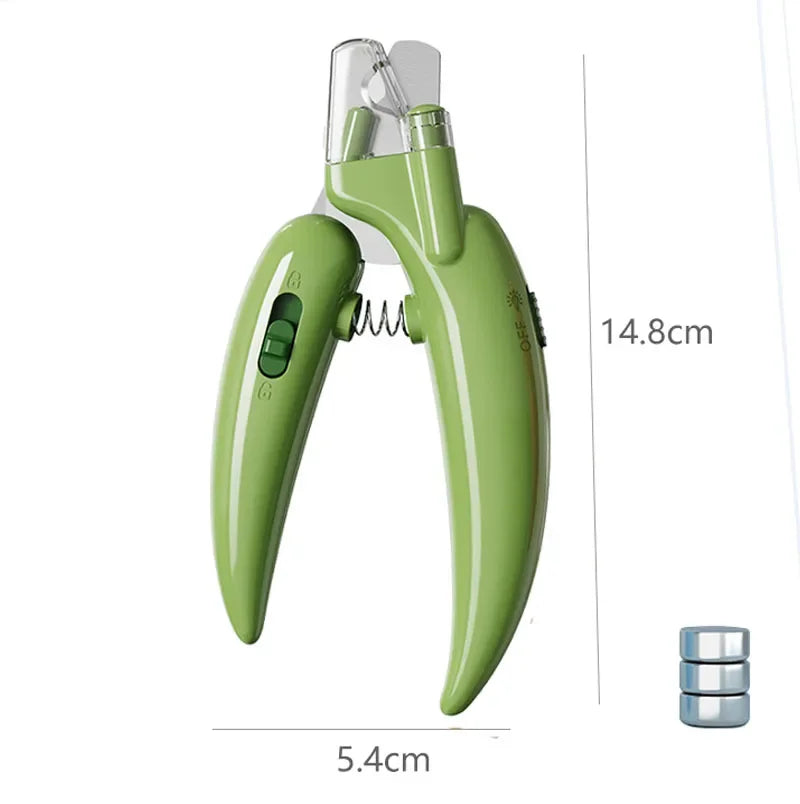 BowLift | LumiPaw Pro | Professional Nail Clipper with LED Light | Safe Cut for Dogs, Cats & Small Animals | Stainless Steel Blades & Non-Slip Handle