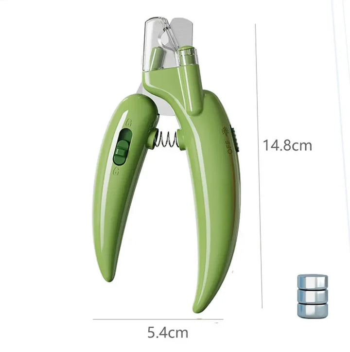 BowLift | LumiPaw Pro | Professional Nail Clipper with LED Light | Safe Cut for Dogs, Cats & Small Animals | Stainless Steel Blades & Non-Slip Handle