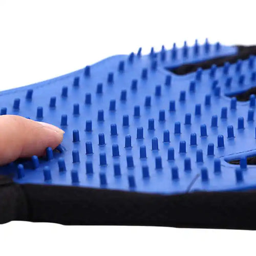 BowLift | Fur Care Glove PawLiss TouchGlove | 5-Finger Massage Glove for Dogs & Cats | 23.2×17.2 cm | TPR & Mesh | Left or Right