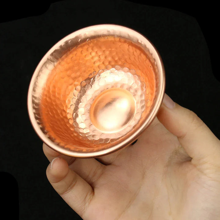 BowLift | Nepalese pure copper water preparation bowl handmade hammer pattern holy water bowl for Buddha Buddhism accessories