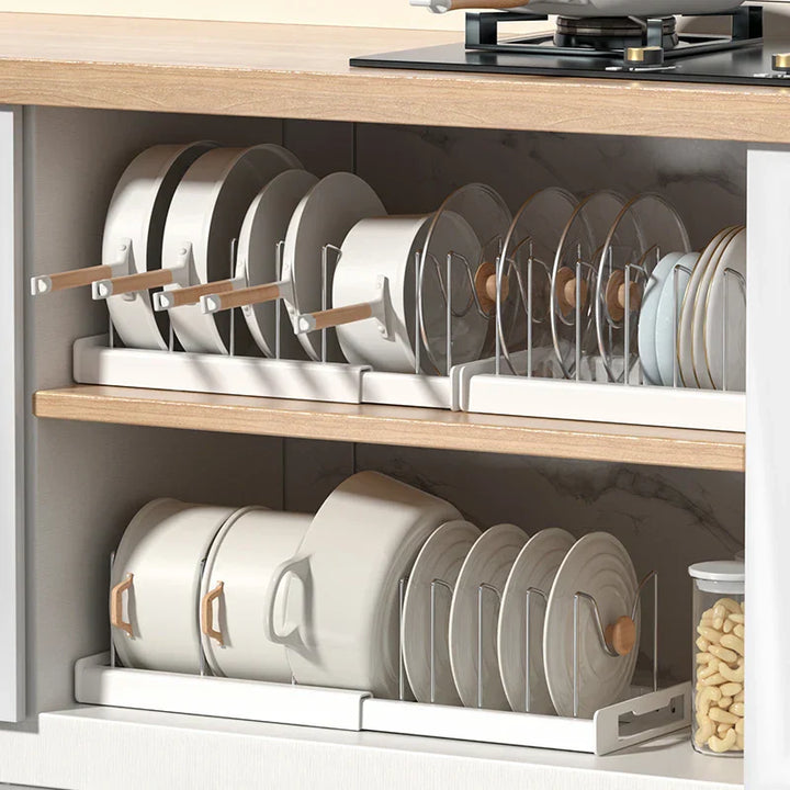 FlexiCook LidMaster – Foldable Kitchen Utensil & Pot Lid Holder for More Organization Bowlift