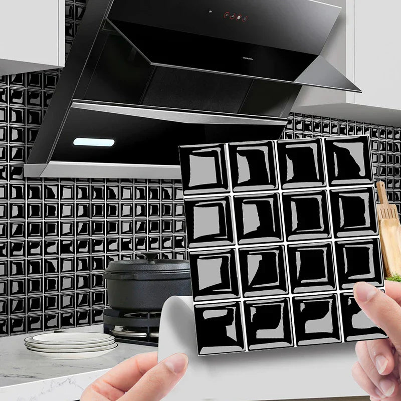 DecoMosaic 3D Mosaic Wall Tile Stickers Bowlift