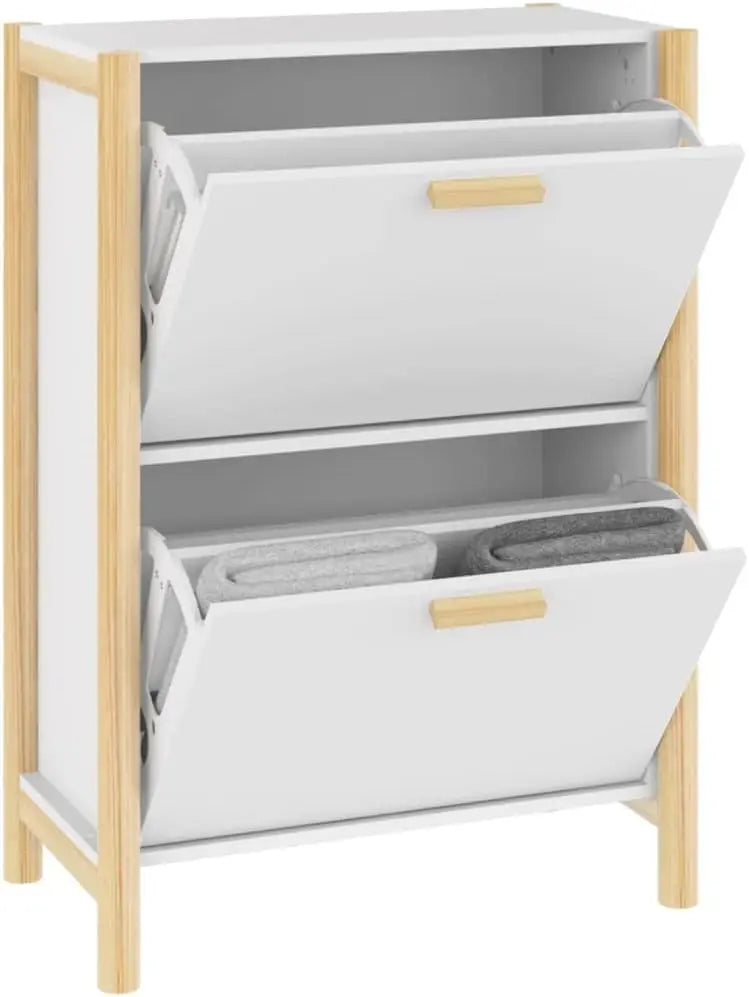 BowLift | Slim Entryway Shoe Cabinet with Doors 57.5 × 33 × 80 cm – TidyStep