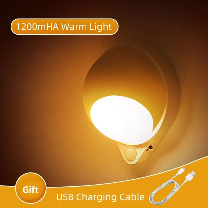 BowLift | Intelligent LED Night Light GlowMate 360 | 360° Rotatable | Motion Sensor | USB Rechargeable
