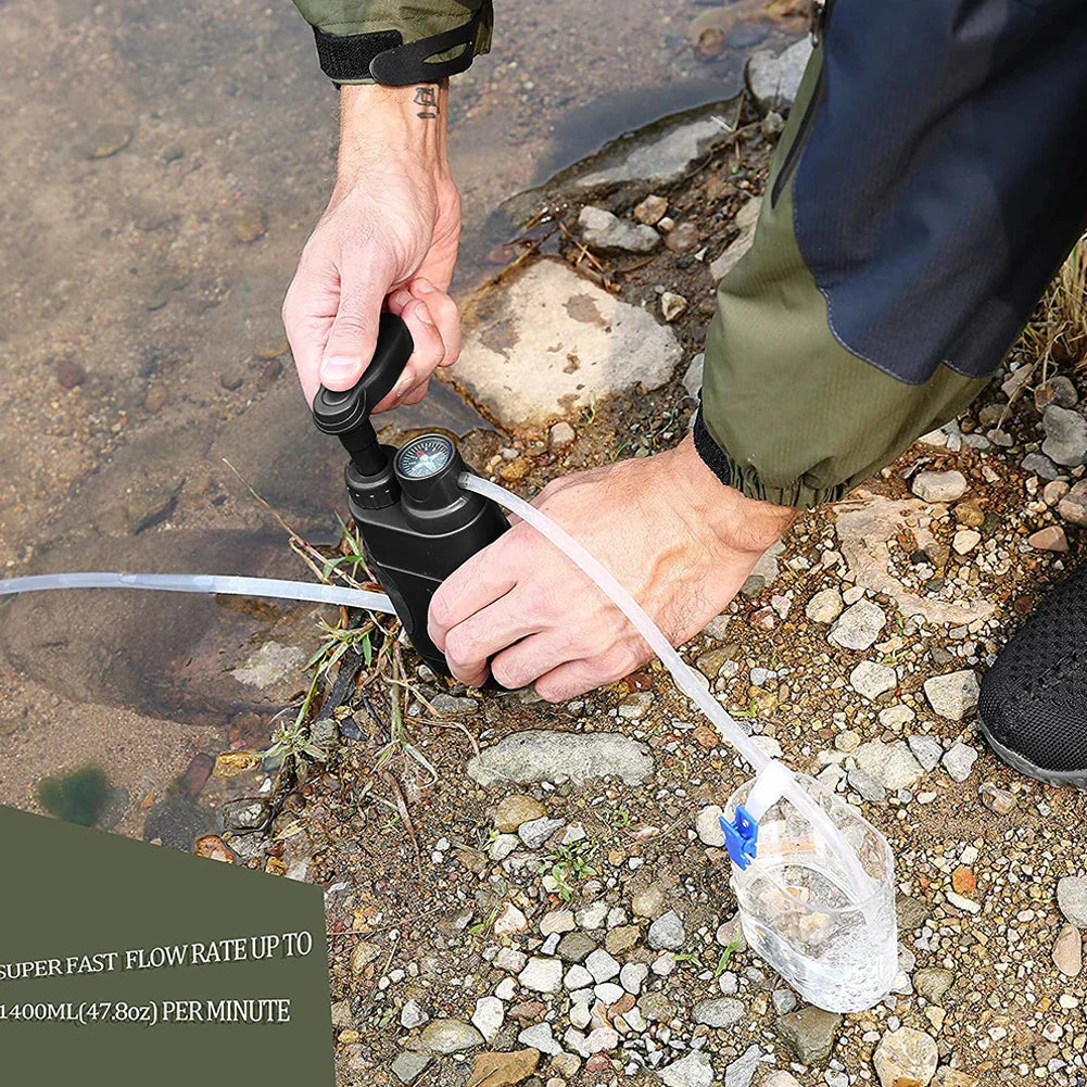 AquaSure - Hoogwaardig Outdoor Waterfilter voor Schoon Drinkwater Bowlift