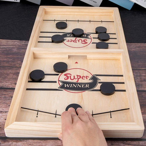 Wooden Table Hockey Game for Families Bowlift