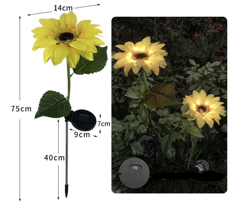 BowLift | Sunflower Waterproof Solar Led Garden Lights