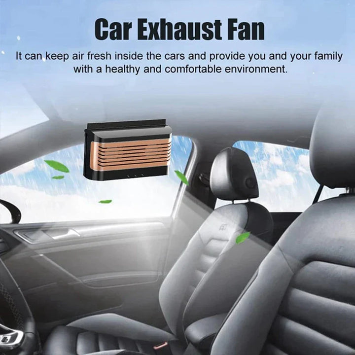 BowLift | Air Purifier Cleaning System Solar Powered Car Fan