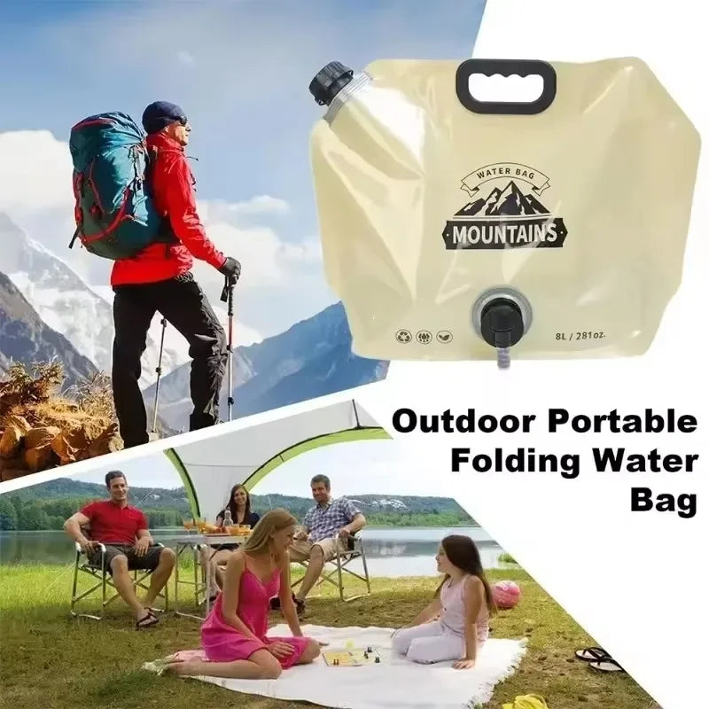 BowLift | HydraPakx Foldable Water Carry Bag 8 L | With Handle & Spout | For Camping, Hiking & Outdoor