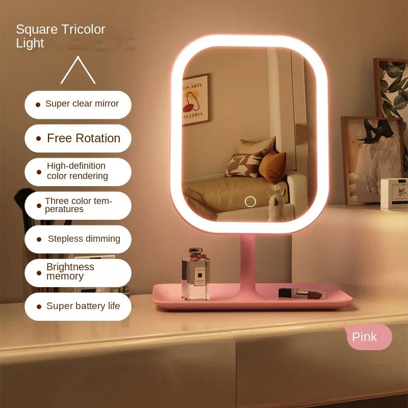 BowLift | LED Makeup Mirror Lumiéra | 3 Light Colors | Touch Control | Modern Design