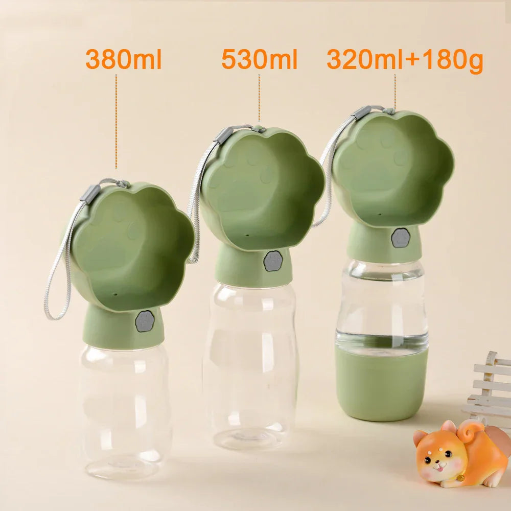 BowLift | PetGo DuoBottle | 2-in-1 Dog Bottle & Food Storage | Leakproof & Portable | For On the Go, Hiking & Traveling