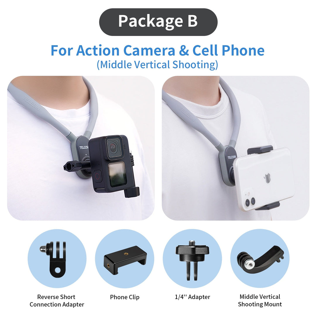 BowLift | Magnetic Silicone Neck-Mounted Action Camera Accessories