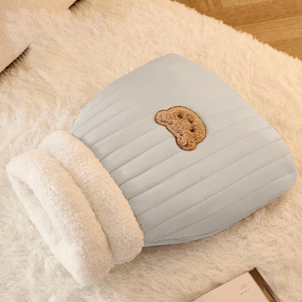 3-Layer Pet Sleeping Bag for Cats & Small Dogs Bowlift