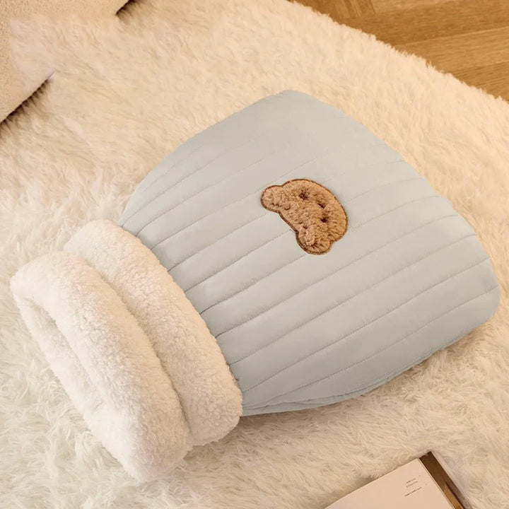 3-Layer Pet Sleeping Bag for Cats & Small Dogs Bowlift