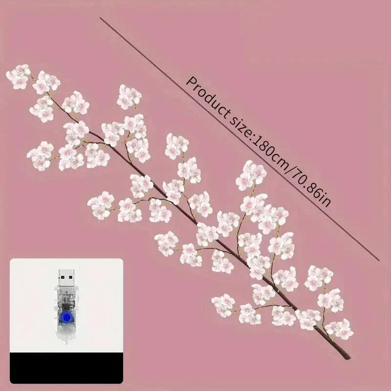 PetalGlow - Enchanting Sakura LED Light Garland Bowlift