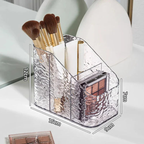 BowLift | Make-up Organizer Box ClaryLux | Water Wave Design | Large Capacity | Open Trapezoidal Shape