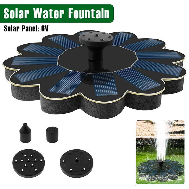 BowLift | Solar Spring Garden Fountain | 5 Nozzle Attachments | Energy Saving & Maintenance-Free | For Pond, Bird Bath & Balcony