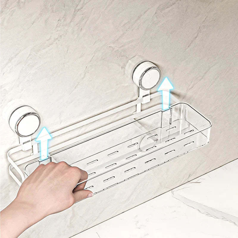 BowLift | Wall shelf with suction cup | No drilling | Shelf for bathroom & kitchen | Multifunctional