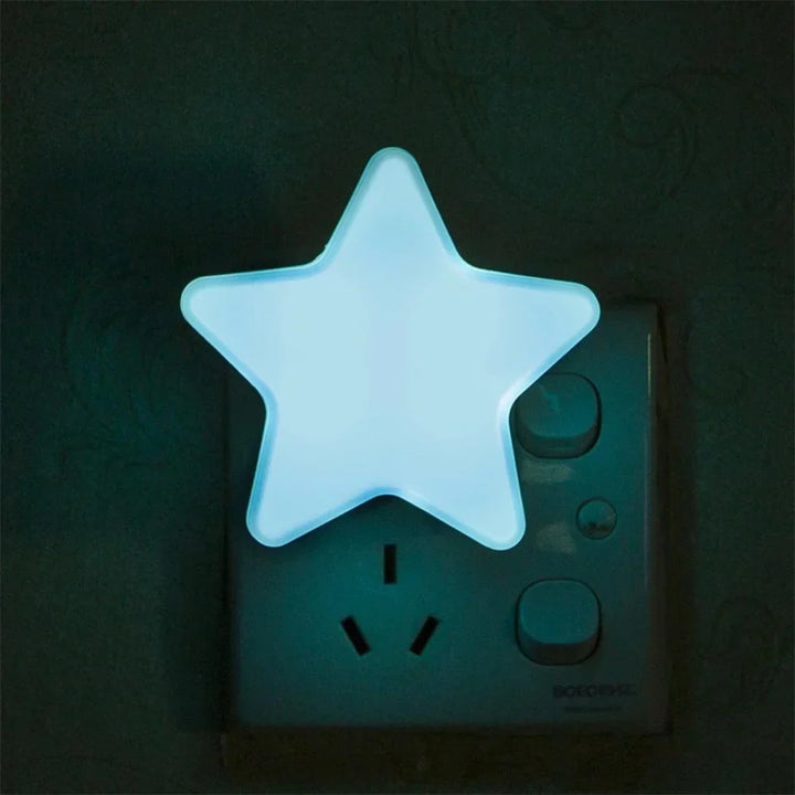 Cute Star LED Socket Night Light Bowlift