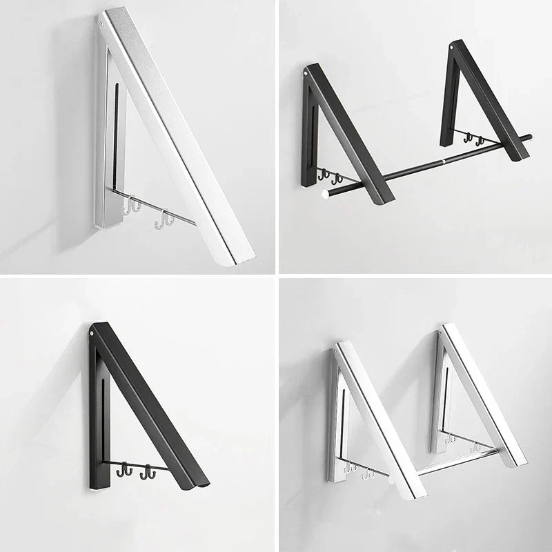 BowLift | Space Saver Foldable Wall Clothes Aluminum Rack