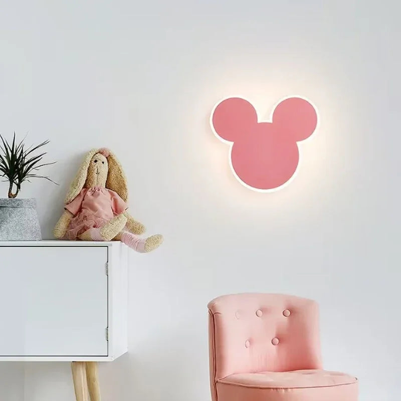 PinkRabbit - Playful LED Wall Lamp for Children's Room Bowlift