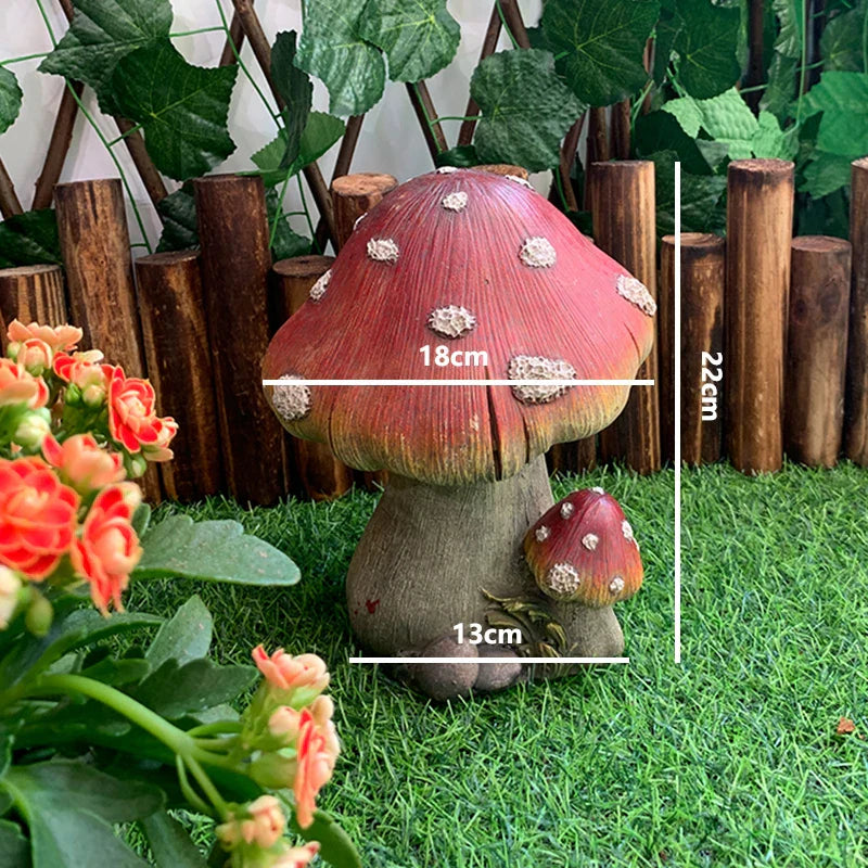 BowLift | Outdoor Fairy Mushroom Resin Garden Decor