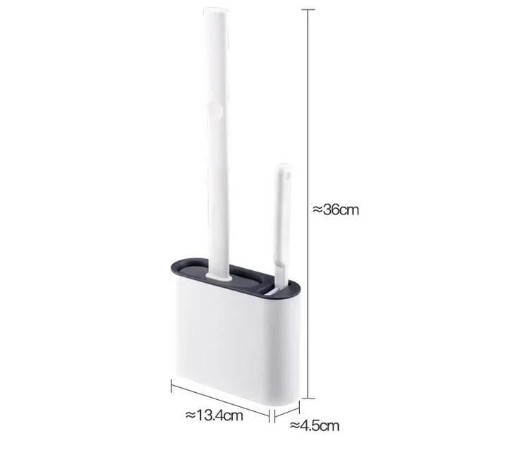FlexiClean Silicone Toilet Brush Set Bowlift