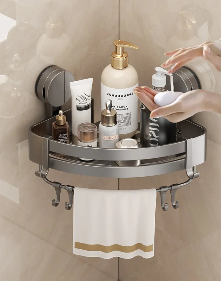 AquaGrip – Luxury Suction Cup Bath Shelf without Drilling Bowlift