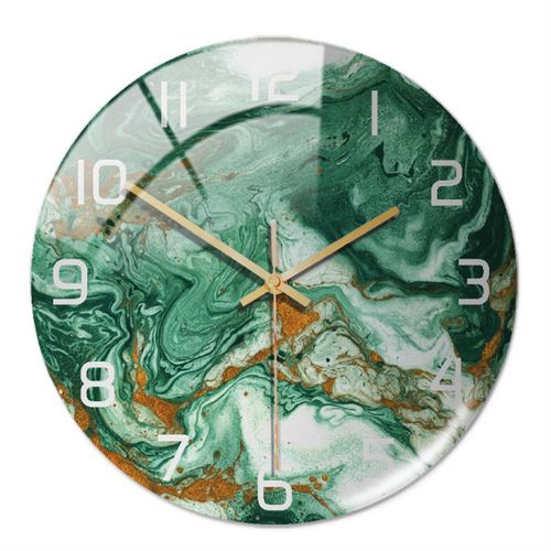 BowLift | Stylish Marble Wall Clock with Silent Mechanism