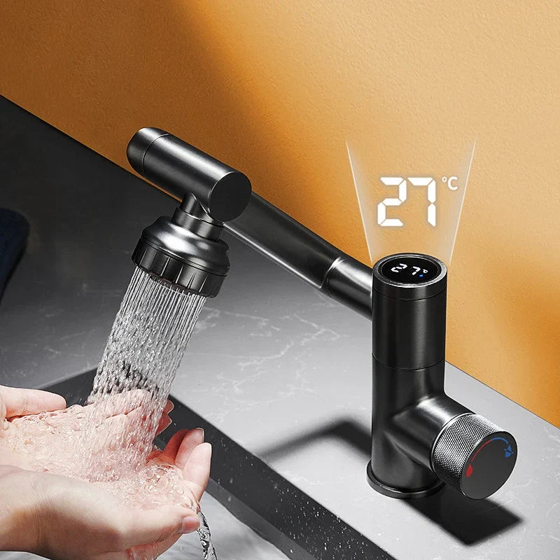 BowLift | Digital Display Rotatable Japanese Style Bathroom Faucet