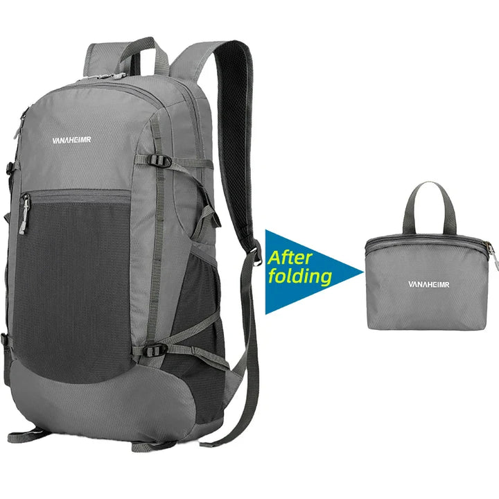 BowLift | Folding Backpack "Alpivio" | Ultralight & Compact | 18L Volume | 42x28x15 cm