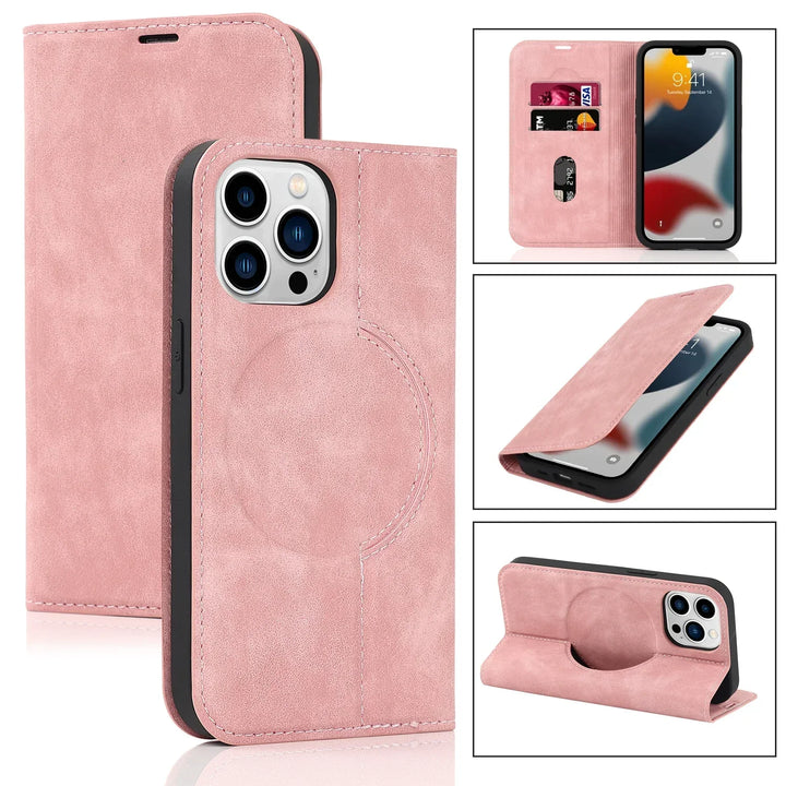 Magnetic Wallet Case MagSafe Wireless Charging - iPhone Bowlift