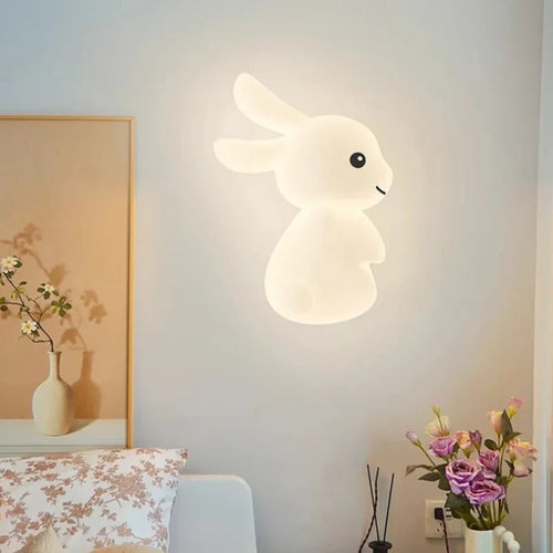 RabbitGlow Lamp - Playful LED Children's Wall Lamp Bowlift