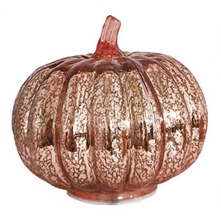 BowLift | Aurelia Glow Glass Pumpkin Decoration | Starry Sky Design | LED & Timer Function | Autumn & Halloween