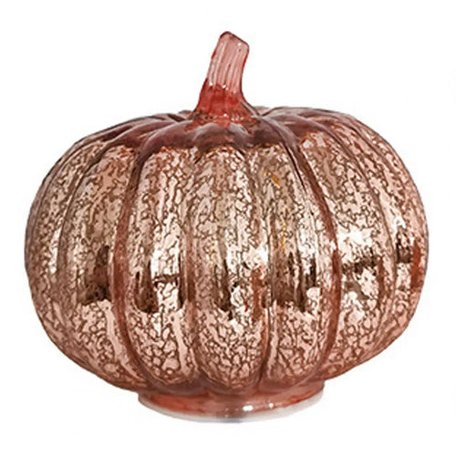 BowLift | Aurelia Glow Glass Pumpkin Decoration | Starry Sky Design | LED & Timer Function | Autumn & Halloween