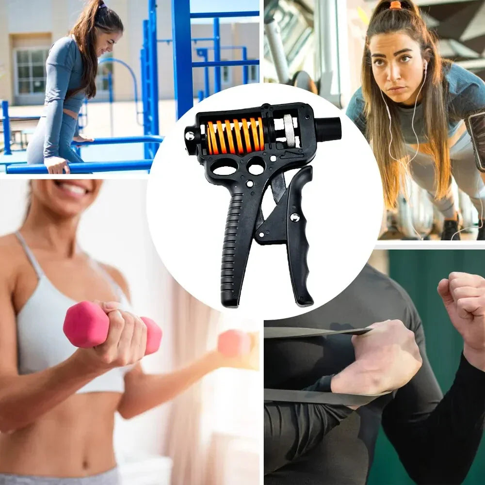 Adjustable 5-165kg Heavy Hand Grip Strengthener - Finger Expander for Arm, Wrist, and Forearm Training Bowlift