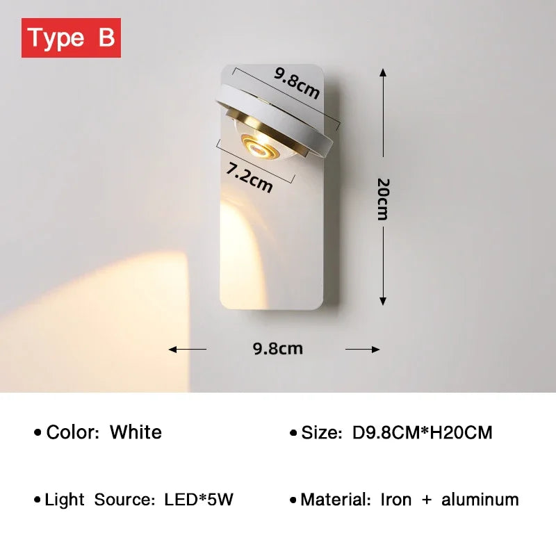 BrightTurn – Adjustable LED Wall Lamp for Any Space Bowlift