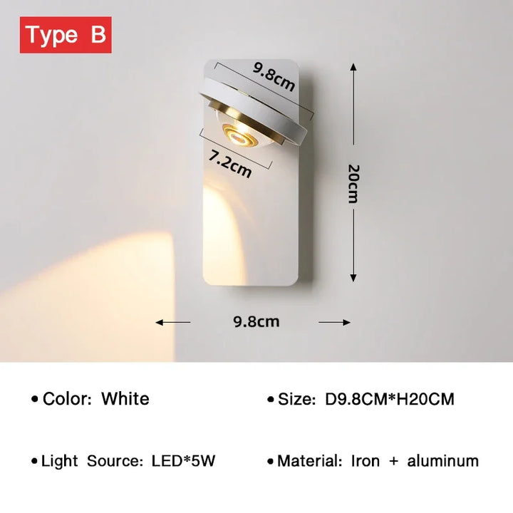 BrightTurn – Adjustable LED Wall Lamp for Any Space Bowlift