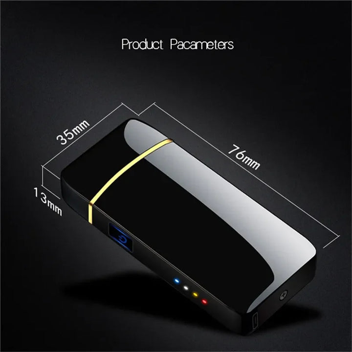 BowLift | Rechargeable USB Plasma Lighter with Windproof Double Arc Flame – Stylish Metal Design for Indoor and Outdoor Use