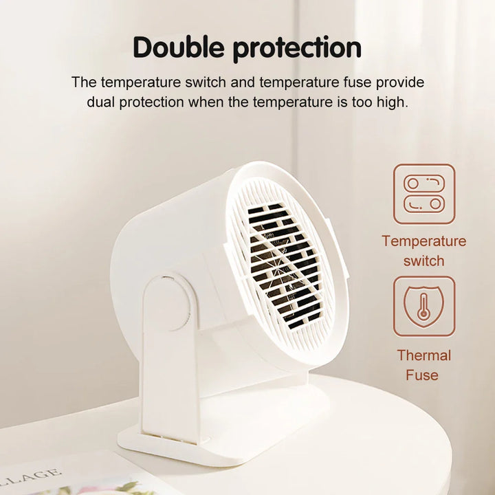 BowLift | Portable Electric Desk Heater with Warm Air Fan and Foot Warmer for Home and Office
