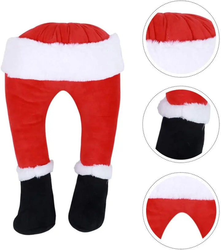 BowLift | Christmas decoration Santa legs | Funny Santa leg decoration | Fabric figure to hang