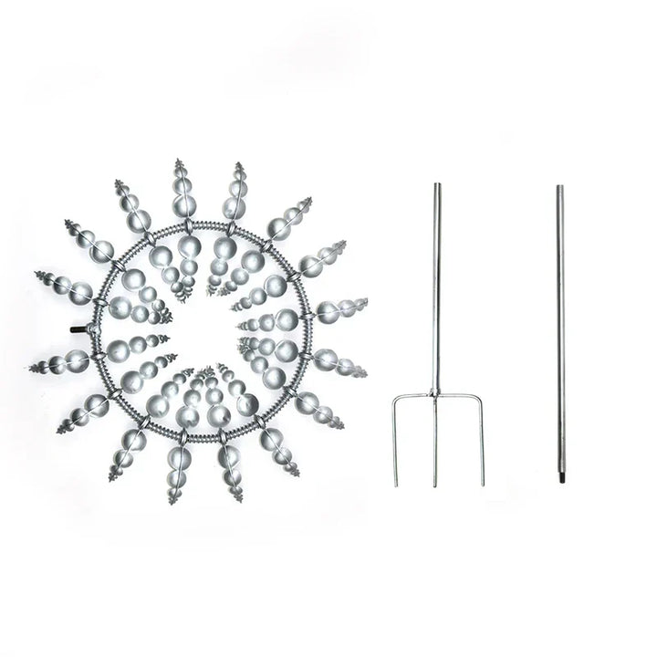 Unique Solar-Powered Kinetic Metal Windmill Spinner - Magical Wind Collectors for Patio, Garden, Lawn Outdoor Decoration Bowlift