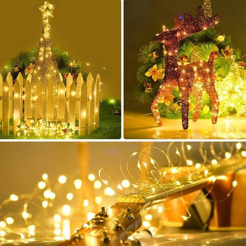 BowLift | LED Fairy Lights LumiCord | USB & Remote Control | 8 Modes | Warm White | IP65 Waterproof | Copper Wire | 5–30 m