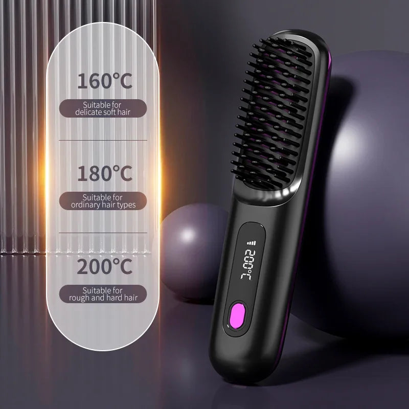 BowLift | Glissara | Cordless Hair Straightener | USB Charging Function & LCD Display | Ceramic & Ion Technology