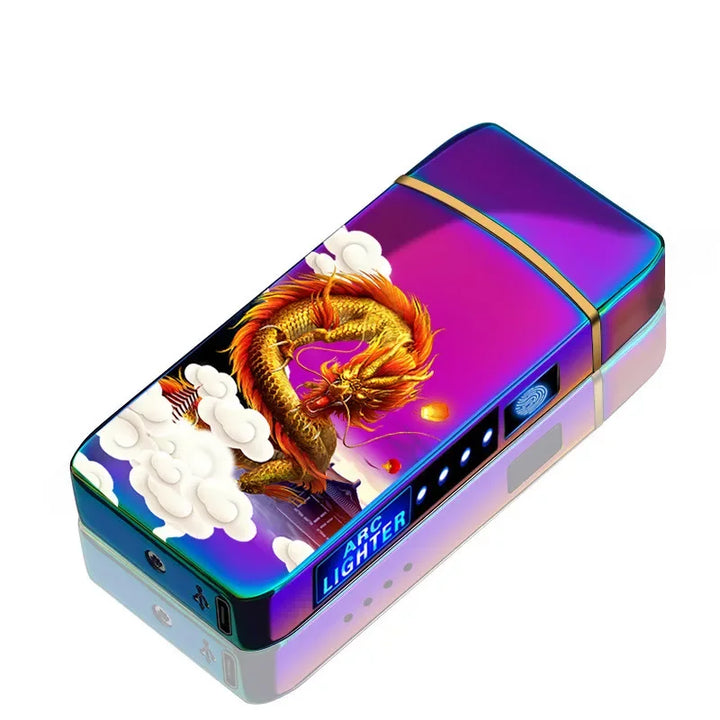 BowLift | Rechargeable USB Plasma Lighter with Windproof Double Arc Flame – Stylish Metal Design for Indoor and Outdoor Use