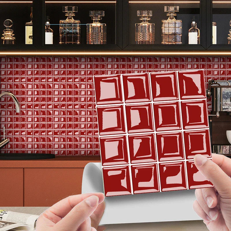 DecoMosaic 3D Mosaic Wall Tile Stickers Bowlift