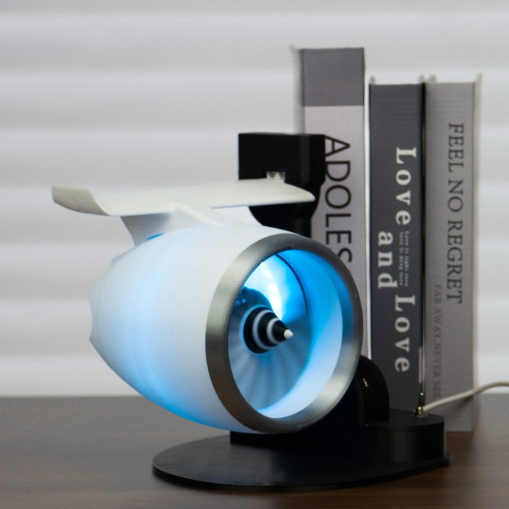 BowLift | Turbojet Fan-Style Mist Humidifier with RGB Lighting – AeroMist